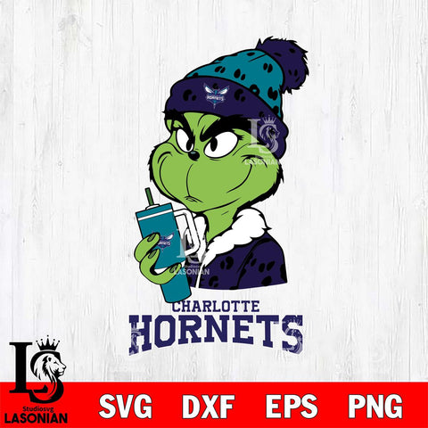 Charlotte Hornets Grinch Bougie Leopard Svg Eps Dxf Png File, Digital Download, Instant Download