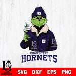 Charlotte Hornets Grinch Christmas Cut Files Cricut, Svg Dxf Eps Png file , Silhouette