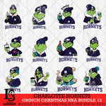 Charlotte Hornets Grinch Christmas NBA Bundle 12 Cut Files Cricut, Svg Dxf Eps Png file , Silhouette