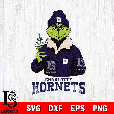 Charlotte Hornets Grinch Leopard Svg Eps Dxf Png File, Digital Download, Instant Download