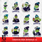 Charlotte Hornets Grinch NBA Bundle 12 SVG Eps Dxf Png File, Digital Download, Instant Download