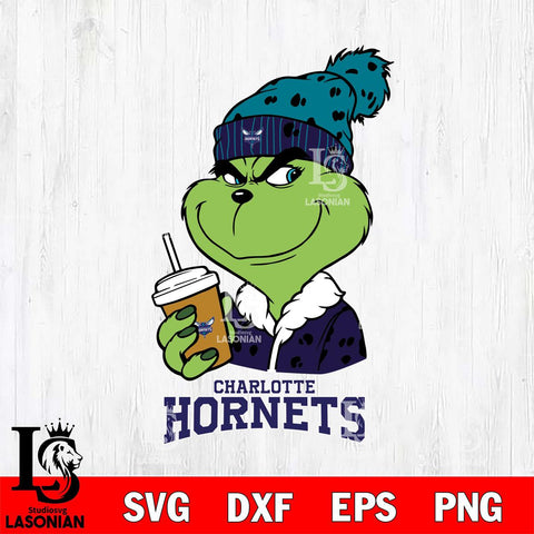 Charlotte Hornets Grinch hat Svg Eps Dxf Png File, Digital Download, Instant Download