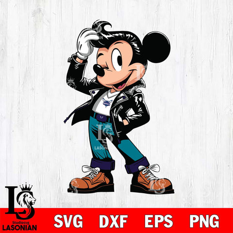 Charlotte Hornets Handsome Mickey Mouse Svg Eps Dxf Png File, Digital Download, Instant Download