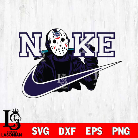 Charlotte Hornets Jason Voorhees Nike Svg Eps Dxf Png File, Digital Download, Instant Download