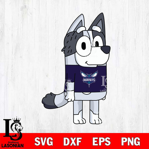 Charlotte Hornets Muffin Bluey sport Svg Eps Dxf Png File, Digital Download, Instant Download