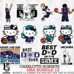 Charlotte Hornets NBA Bundle 12 Svg Eps Dxf Png File, Digital Download, Instant Download