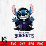 Charlotte Hornets Stitch Ghost Svg Eps Dxf Png File, NBA svg, Digital Download, Instant Download