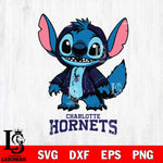 Charlotte Hornets Stitch Halloween Svg Eps Dxf Png File, NBA svg, Digital Download, Instant Download