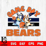 Chicago Bears Bluey & Bingo 9 Svg Eps Dxf Png File, NFL svg, Digital Download, Instant Download