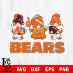 Chicago Bears 3 Gnomes Football Svg Eps Dxf Png File, Digital Download, Instant Download