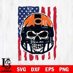 Chicago Bears American Skull Helmet Svg Eps Dxf Png File, Digital Download, Instant Download