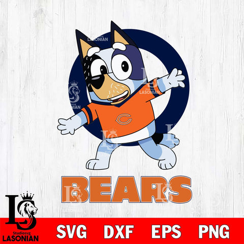 Chicago Bears Bandit Heeler Rugby Svg Eps Dxf Png File, Digital Download ,Instant Download, Cricut File