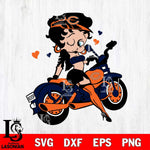 Chicago Bears Betty Boop And Badass Motor Svg Eps Dxf Png File, Digital Download, Instant Download