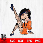 Chicago Bears Betty Boop Tattoo Girl Svg Eps Dxf Png File, Digital Download, Instant Download