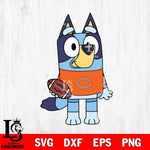 Chicago Bears Bluey 2 NFL Svg Eps Dxf Png File, Digital Download, Instant Download