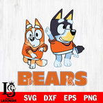 Chicago Bears Bluey Chilli Mode Dance Svg Eps Dxf Png File, Digital Download, Instant Download