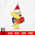 Chicago Bears Bluey Lucky Christmas Svg Eps Dxf Png File, Digital Download, Instant Download