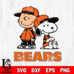 Chicago Bears Charlie Brown Snoopy Champions Svg Eps Dxf Png File, NFL svg , Digital Download , Instant Download, Cricut File