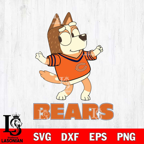 Chicago Bears Chilli Dance Svg Eps Dxf Png File, Digital Download, Instant Download