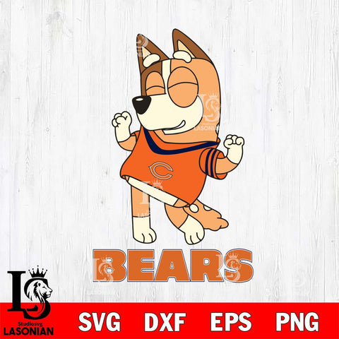 Chicago Bears Chilli Dance Sport Svg Eps Dxf Png File, Digital Download, Instant Download