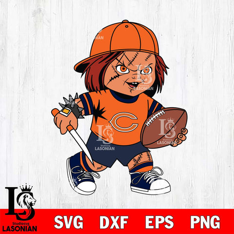 Chicago Bears Chucky Horror 10 Svg Eps Dxf Png File, NFL svg, Digital Download, Instant Download