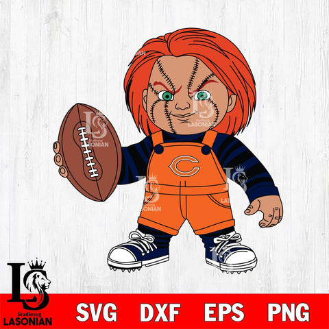 Chicago Bears Chucky Horror 12 Svg Eps Dxf Png File, NFL svg, Digital Download, Instant Download