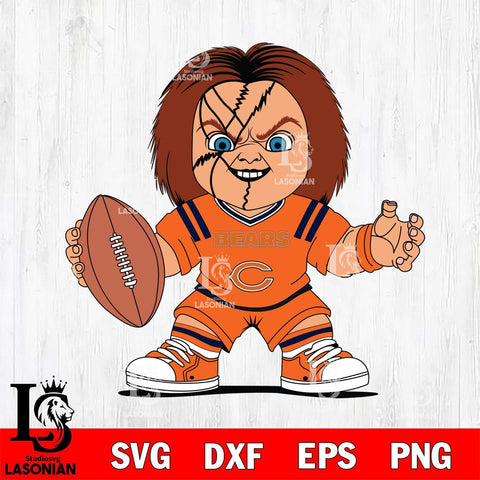 Chicago Bears Chucky Horror 2 Svg Eps Dxf Png File, NFL svg, Digital Download, Instant Download