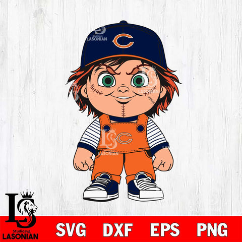 Chicago Bears Chucky Horror Svg Eps Dxf Png File, NFL svg, Digital Download, Instant Download