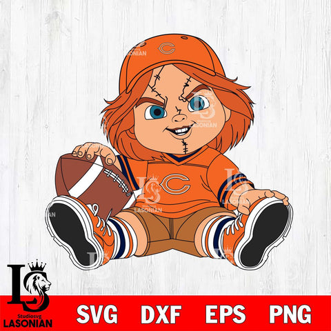 Chicago Bears Chucky Horror 8 Svg Eps Dxf Png File, NFL svg, Digital Download, Instant Download