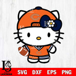 Chicago Bears Cute Hello Kitty Football 10 Svg Eps Dxf Png File, NFL svg, Digital Download, Instant Download