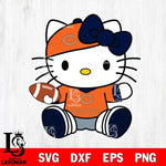 Chicago Bears Cute Hello Kitty Football 11 Svg Eps Dxf Png File, NFL svg, Digital Download, Instant Download