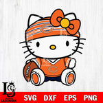 Chicago Bears Cute Hello Kitty Football 12 Svg Eps Dxf Png File, NFL svg, Digital Download, Instant Download