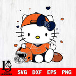 Chicago Bears Cute Hello Kitty Football Svg Eps Dxf Png File, NFL svg, Digital Download, Instant Download