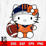 Chicago Bears Cute Hello Kitty Football 5 Svg Eps Dxf Png File, NFL svg, Digital Download, Instant Download