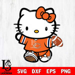 Chicago Bears Cute Hello Kitty Football 7 Svg Eps Dxf Png File, NFL svg, Digital Download, Instant Download