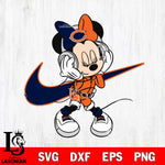 Chicago Bears Cute Minnie Mouse Dancing Svg Eps Dxf Png File, Digital Download, Instant Download