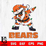 Chicago Bears Dabbing Santa Claus Ugly Christmas Svg Eps Dxf Png File,NFL Svg Files,Digital Download,Sublimation,Instant Download