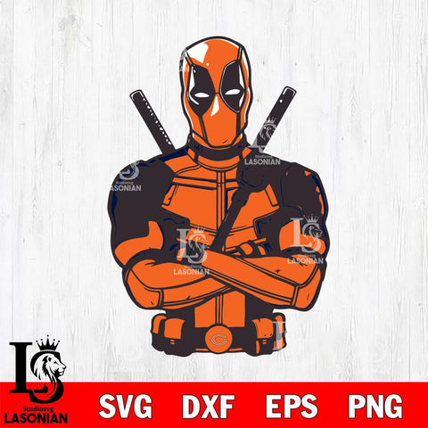 Chicago Bears Deadpool Svg Eps Dxf Png File, Digital Download, Instant Download