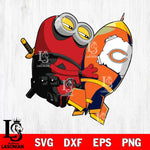 Chicago Bears Deadpool Minion Marvel Svg Eps Dxf Png File, Digital Download, Instant Download