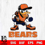 Chicago Bears Donal Duck Disney, Svg Eps Dxf Png File, Digital Download