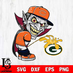 Chicago Bears Dracula Piss On Green Bay Packers Svg Eps Dxf Png File, Digital Download, Instant Download