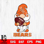 Chicago Bears Gnomes Christmas football Svg Eps Dxf Png File, Digital Download, Instant Download