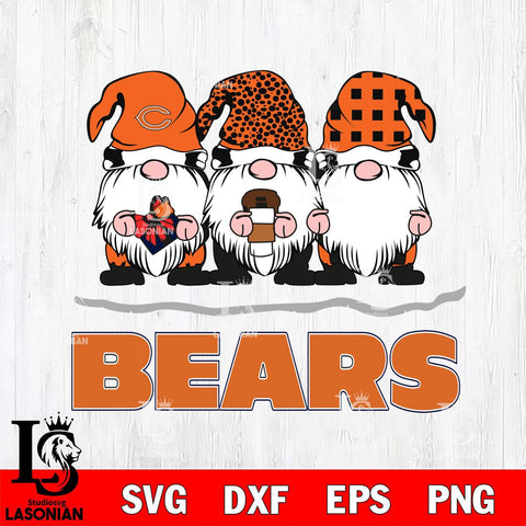 Chicago Bears Gnomes Coffee Svg Eps Dxf Png File, Digital Download, Instant Download