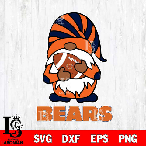 Chicago Bears Gnomes Football Svg Eps Dxf Png File, Digital Download, Instant Download