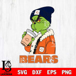 Chicago Bears Grinch Bougie Football Svg Eps Dxf Png File, Digital Download, Instant Download