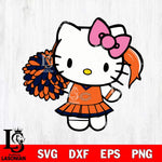 Chicago Bears Hello Kitty Cheerleader 12 Svg Eps Dxf Png File, Digital Download, Instant Download