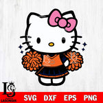 Chicago Bears Hello Kitty Cheerleader Svg Eps Dxf Png File, Digital Download, Instant Download