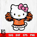 Chicago Bears Hello Kitty Cheerleader 3 Svg Eps Dxf Png File, Digital Download, Instant Download