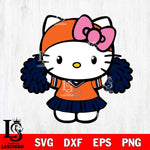 Chicago Bears Hello Kitty Cheerleader 5 Svg Eps Dxf Png File, Digital Download, Instant Download