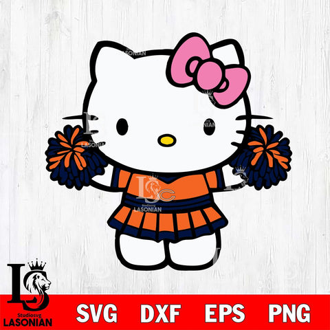 Chicago Bears Hello Kitty Cheerleader 9 Svg Eps Dxf Png File, Digital Download, Instant Download